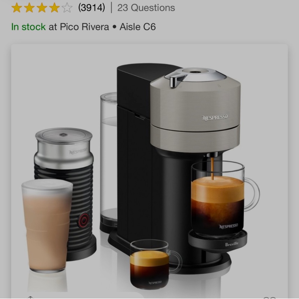 Nespresso machine